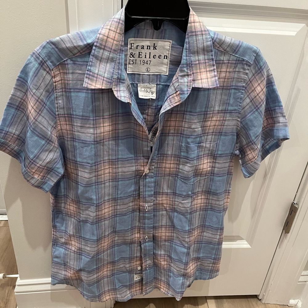 Frank & Eileen Pastel Plaid Button Down Shirt